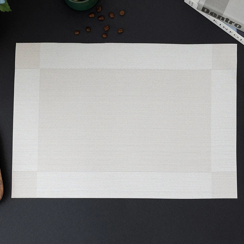 Washable Vinyl Woven Placemat Set