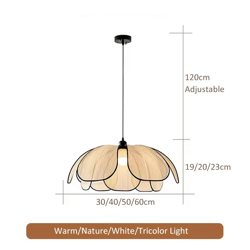 Hand-Woven Lotus Flower Chandelier