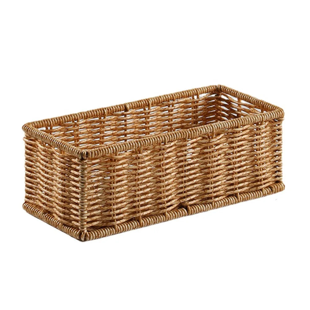 Woven Rectangular Storage Basket