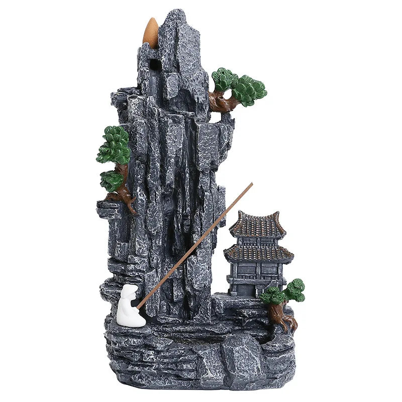 Micro Landscape Waterfall Backflow Incense Burner