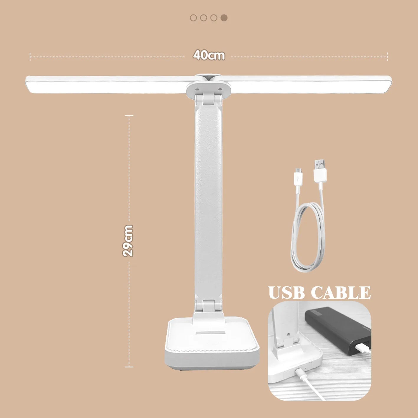 Dimmable Touch USB Desk Lamp