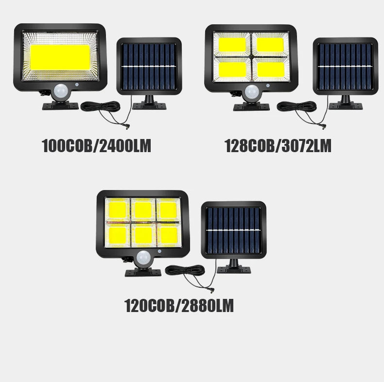 COB Solar Motion Sensor Wall Light