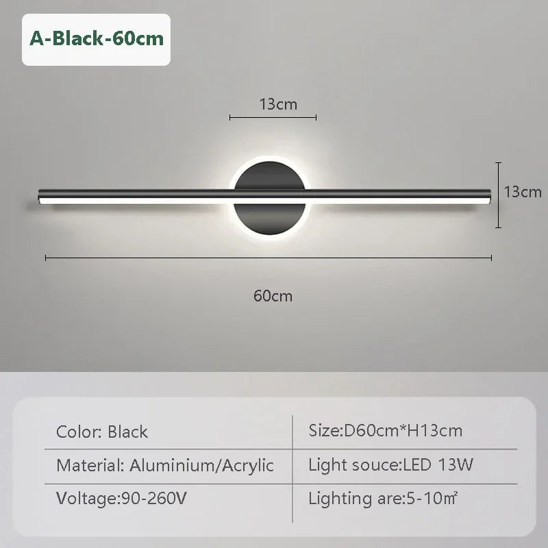 Black Gold Mirror Front Light