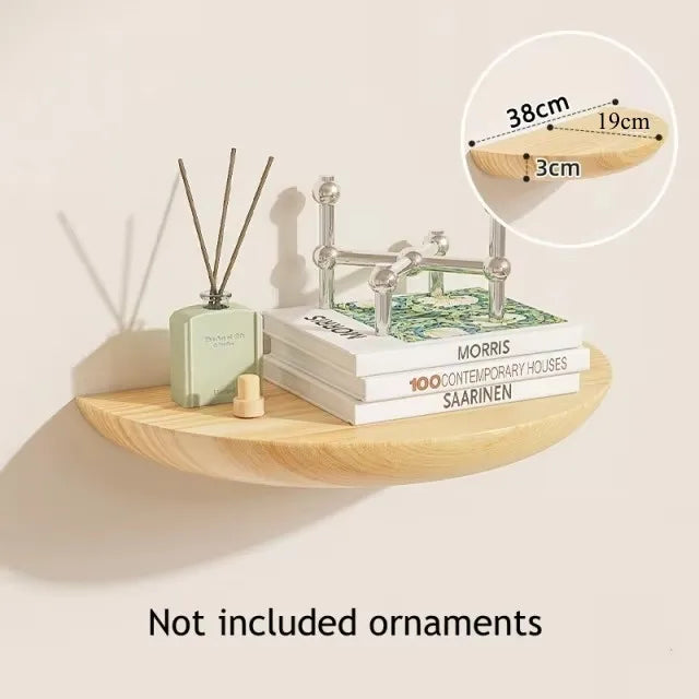 Half Round Floating Wall Shelf