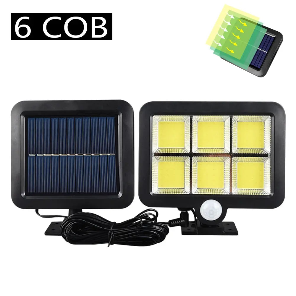 COB Solar Motion Sensor Wall Light