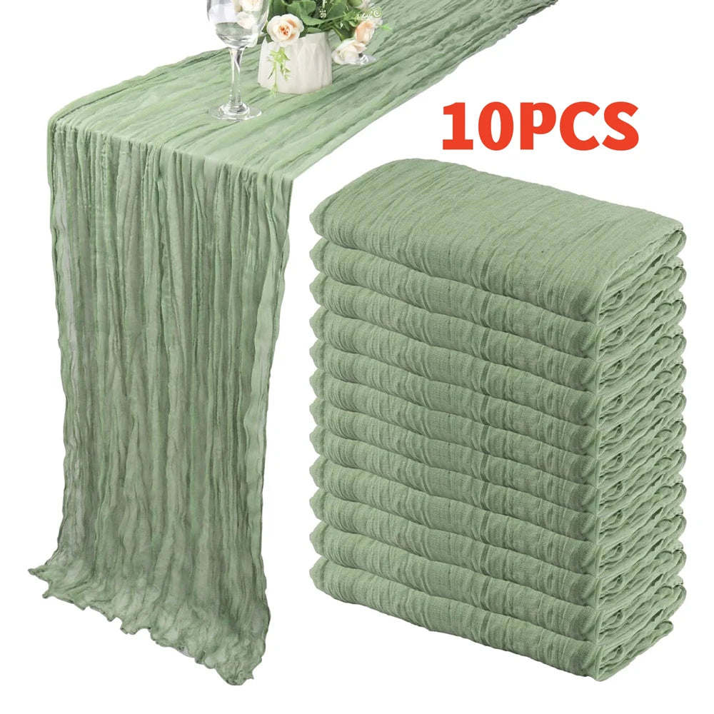 Cheesecloth Table Runners Set of 10