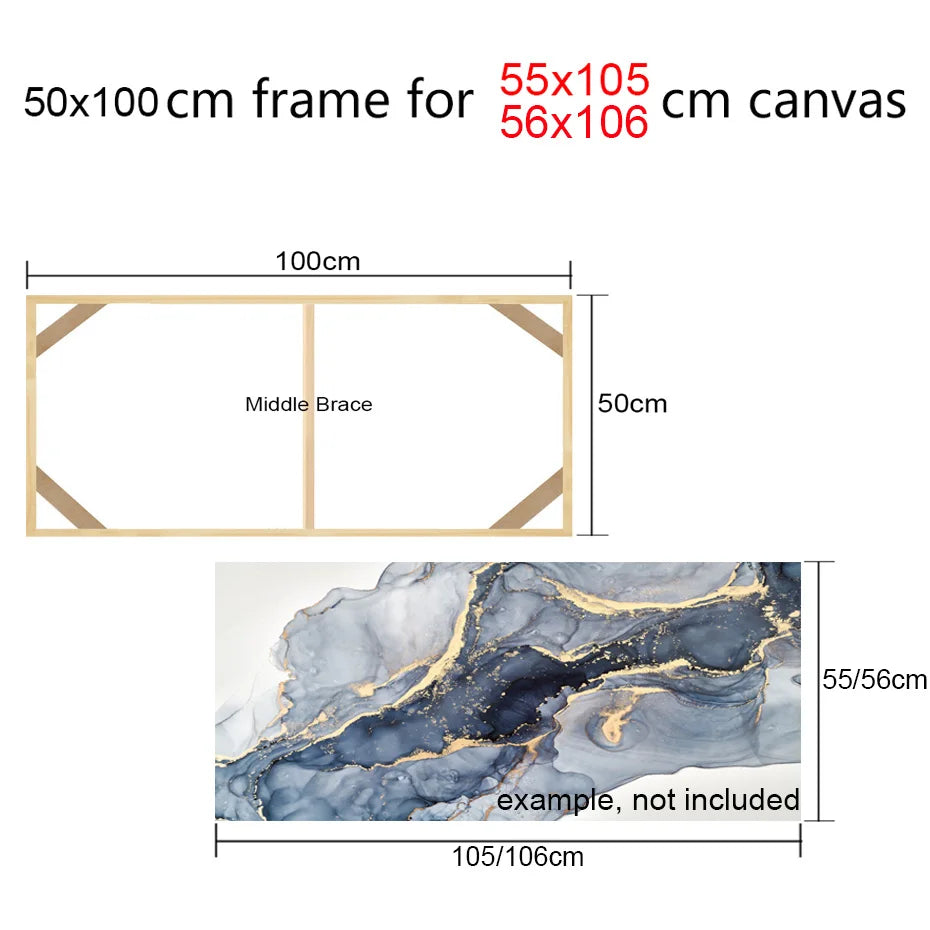 Canvas Frame Wooden Frames Photo Oil Painting Canvas Diamond