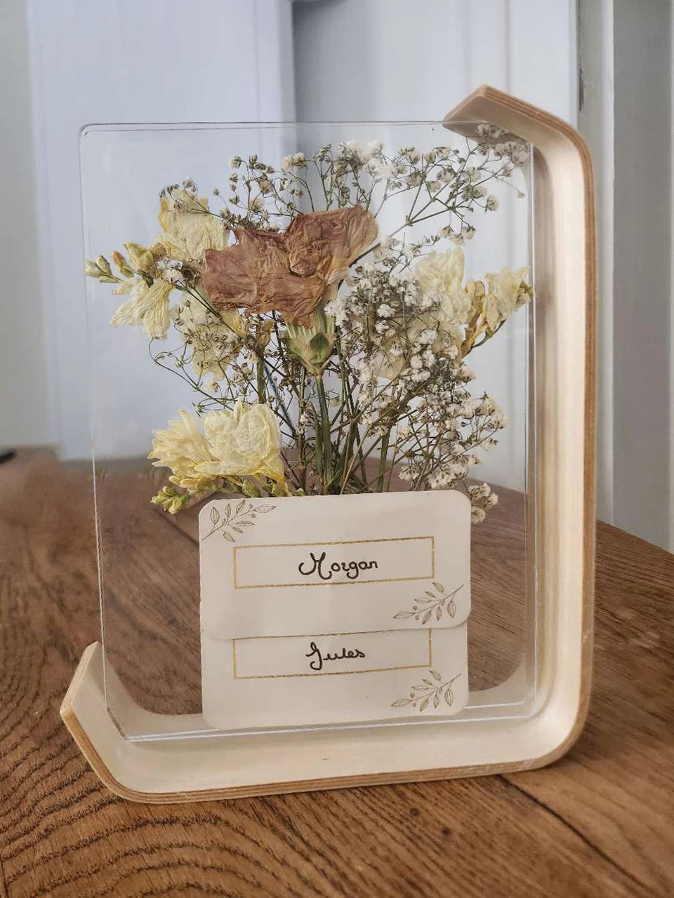 Bent Wood And Acrylic Photo Frame