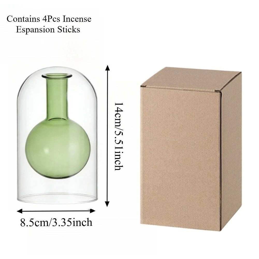 130/200ML Transparent Glass Aromatherapy Diffuser Bottle Glass Storage
