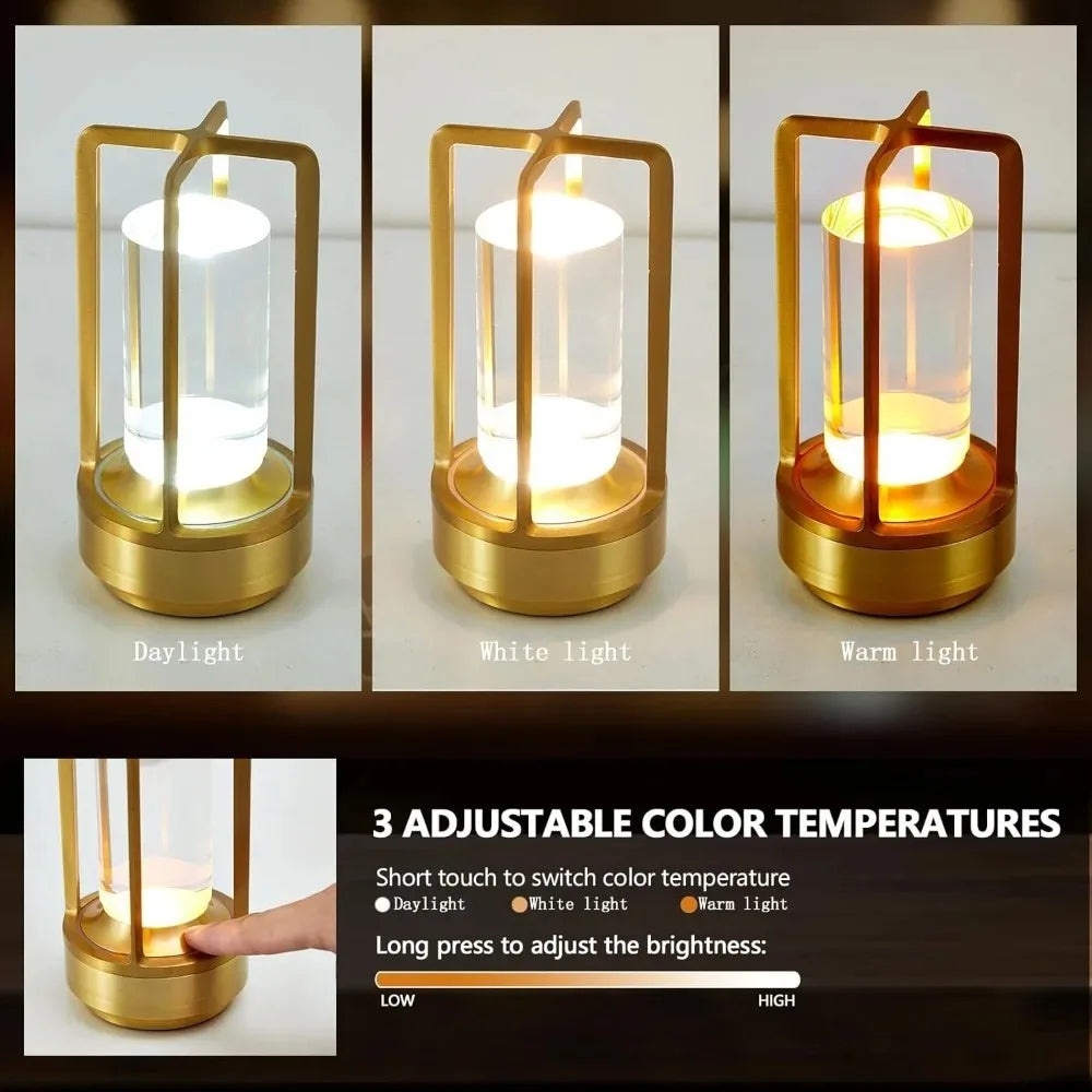 GGbingo Cordless LED Table Lamp, Rechargeable Creative Atmosphere Light
