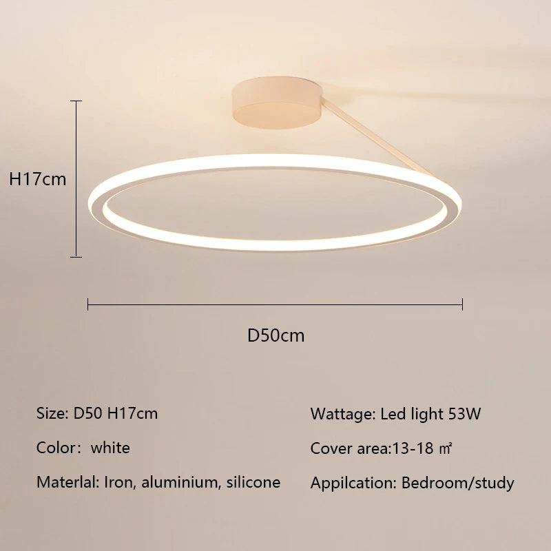 Simple Round Ring Ceiling Chandelier