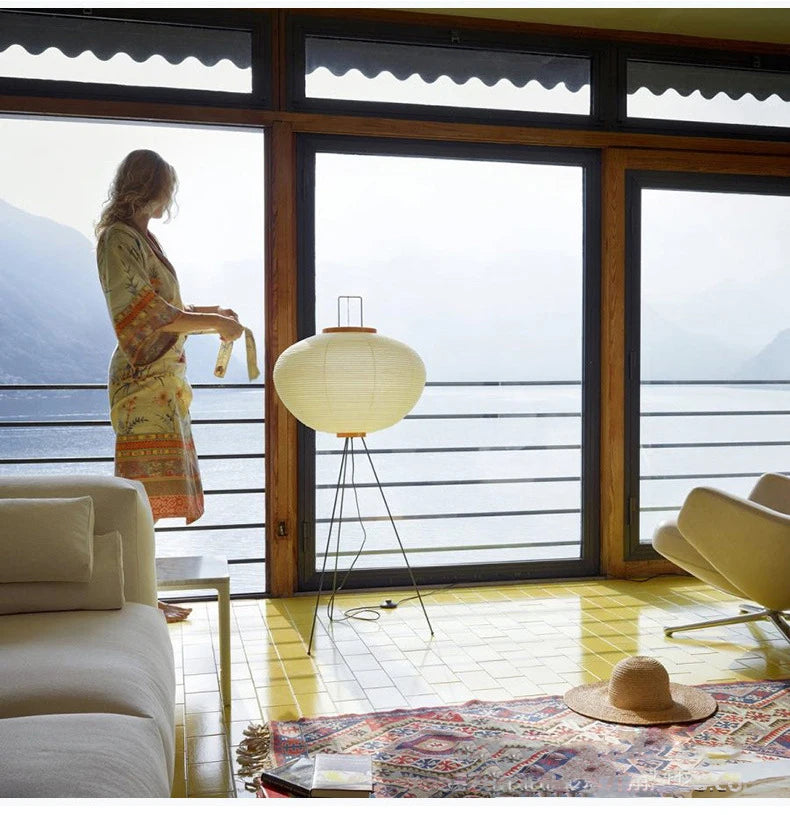 Japanese Xuan Paper Floor Lamp