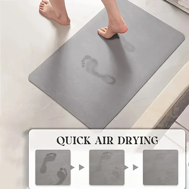 L Shaped Diatomaceous Earth Shower Mat