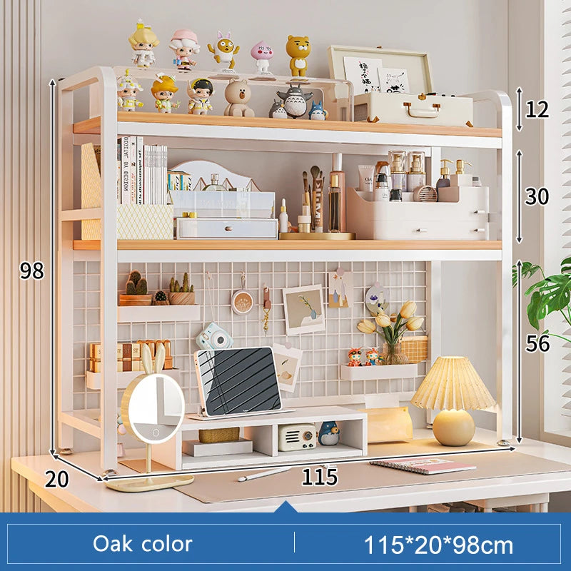 Grid Bookshelf Desktop Storage Rack
