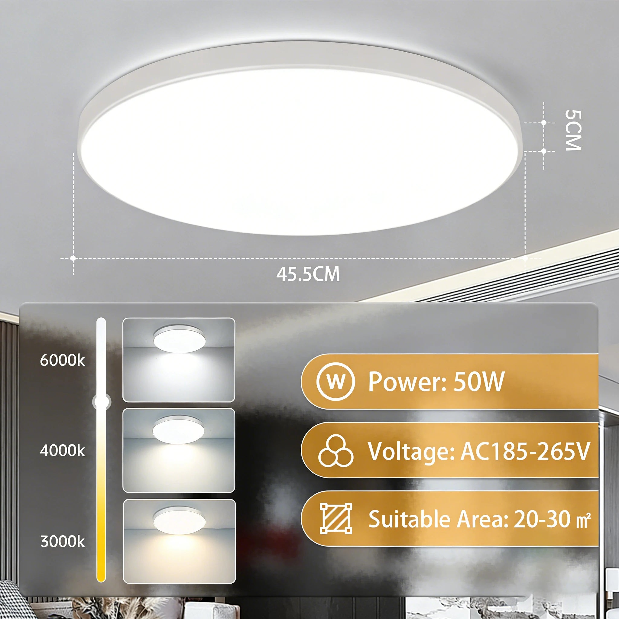 Slim Panel Modern Ceiling Chandelier