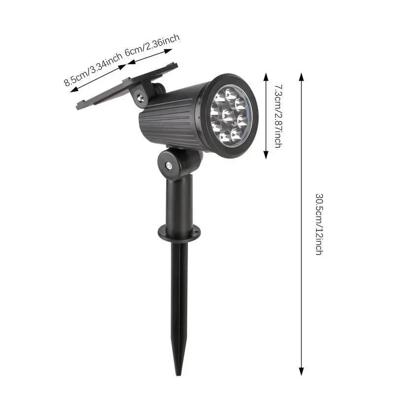 Adjustable Solar Spotlight for Garden Path