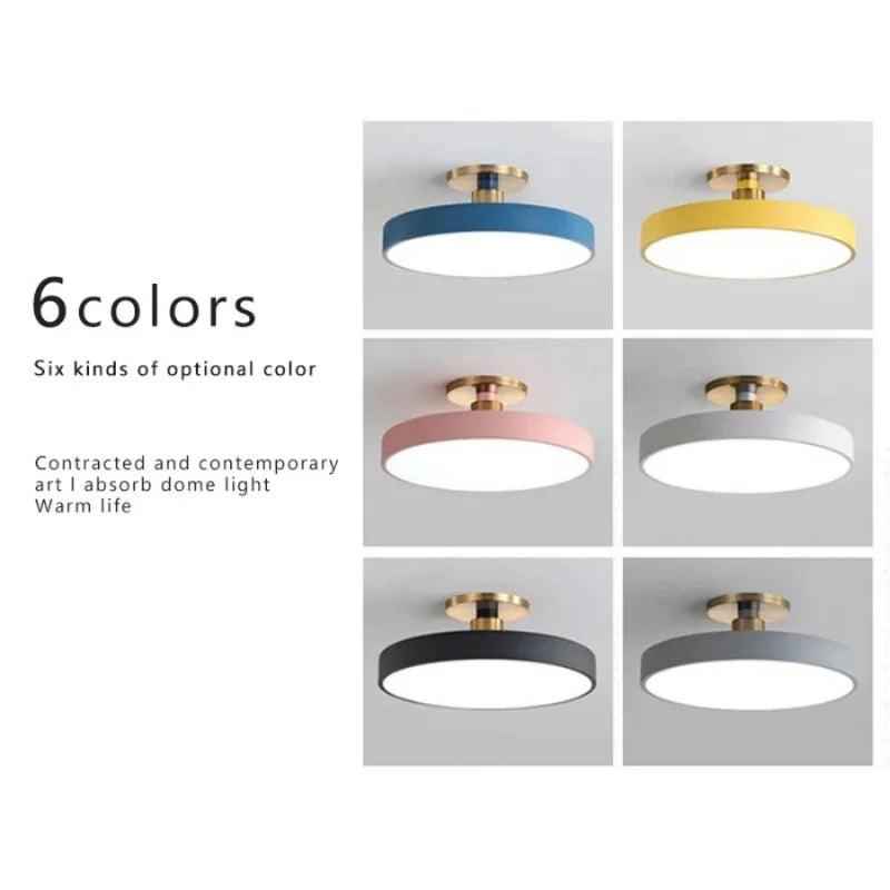 Macaron Round LED Ceiling Light