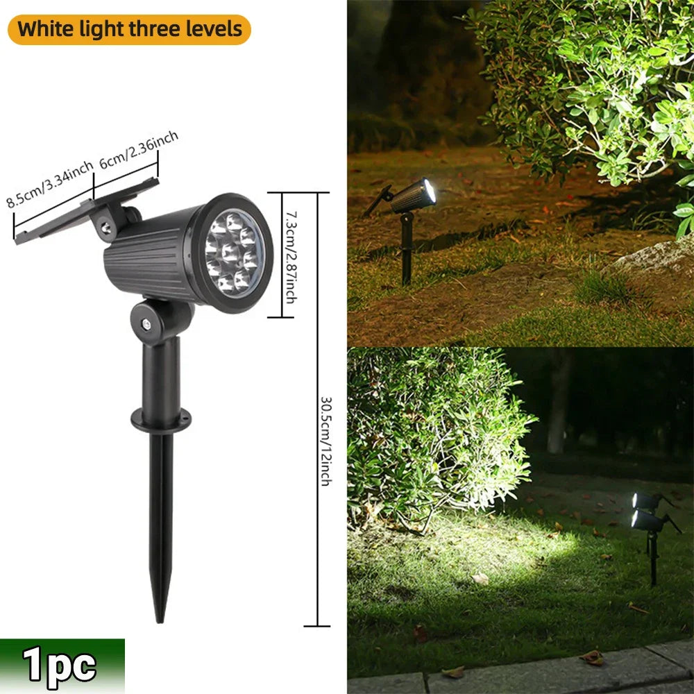 Adjustable Solar Landscape Spotlight
