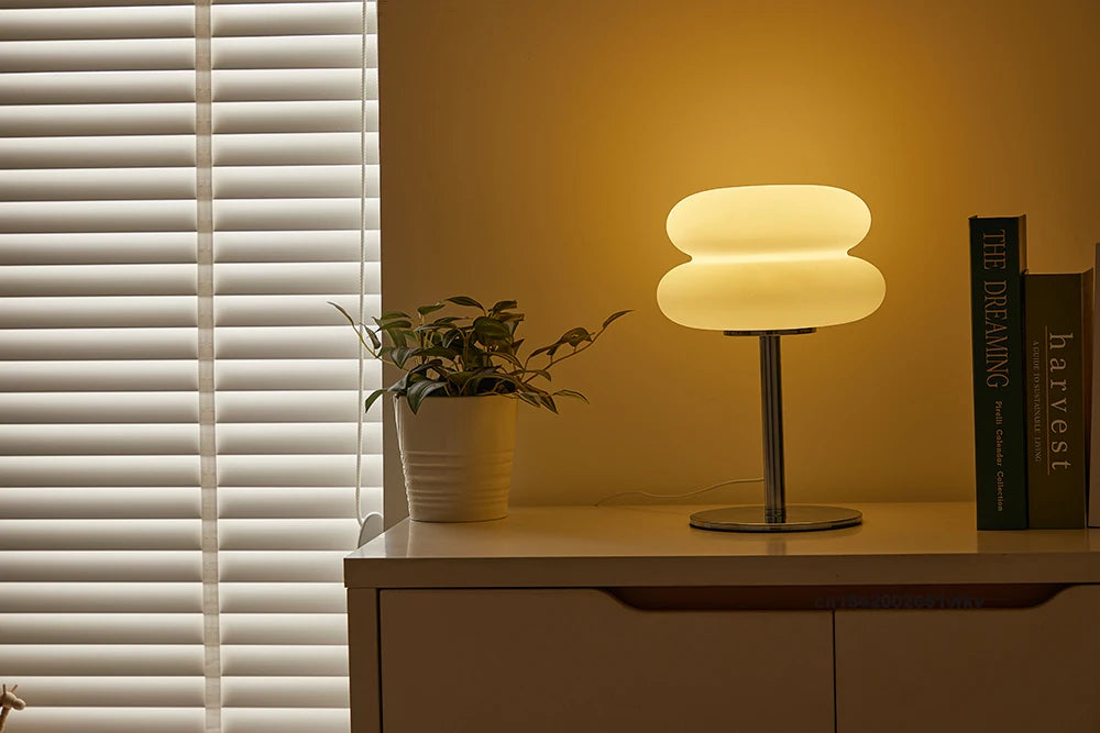 Creamy Tricolor Bedside Lamp