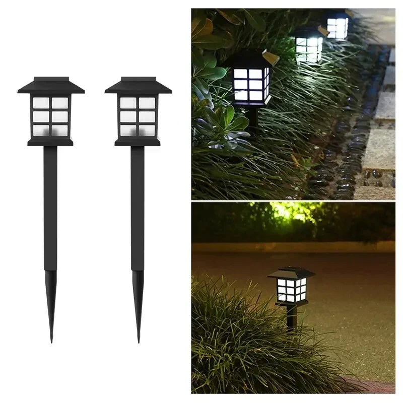 2 Pack Solar Pathway Light Outdoor Solar Lamp Waterproof Landscape