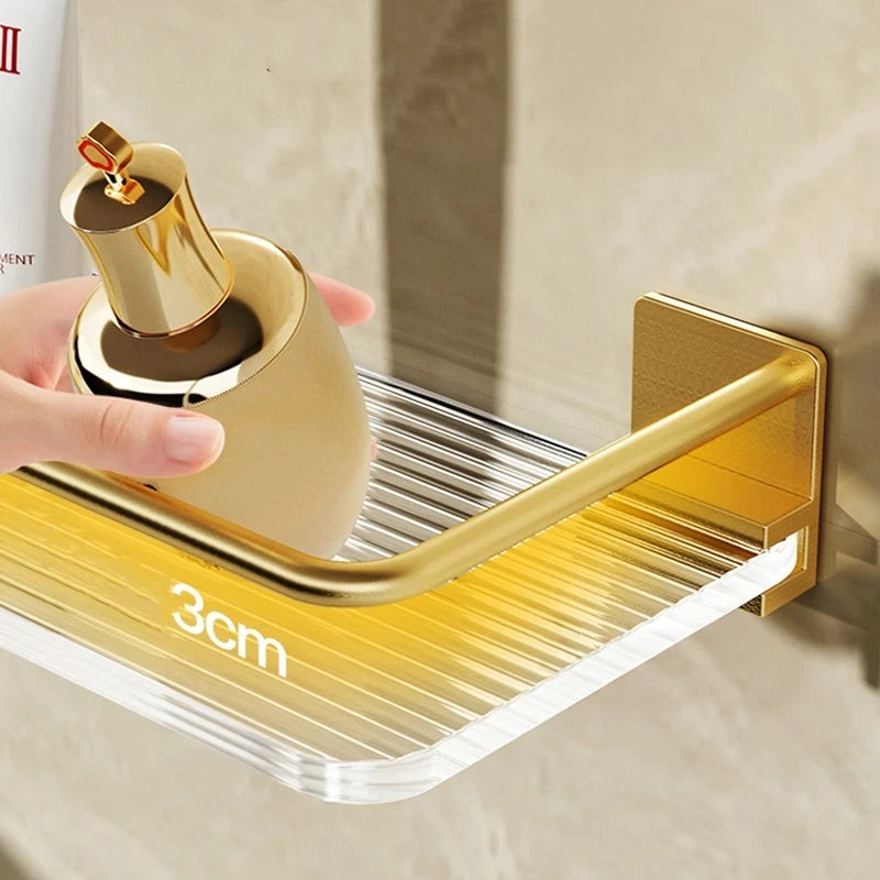 Punch-free Acrylic Bathroom Shelf