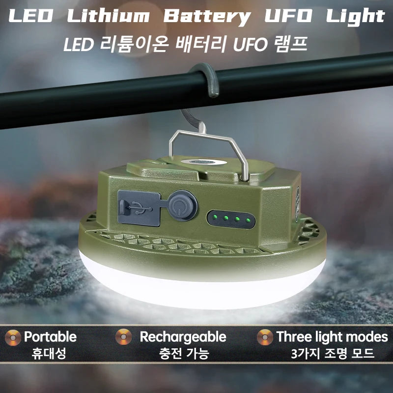 9900mAh Rechargeable Powerful Light Camping Lantern with Magnet Strong