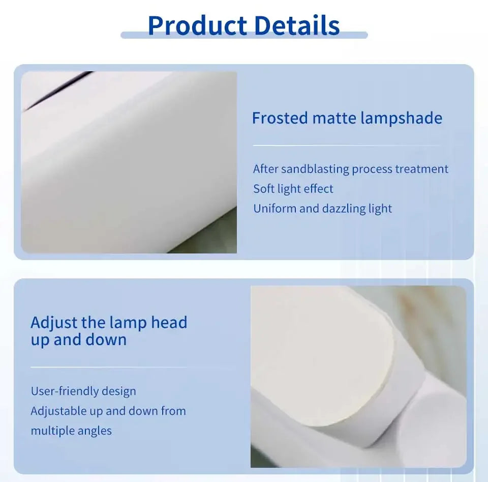 Rechargeable Magnetic Mirror Light