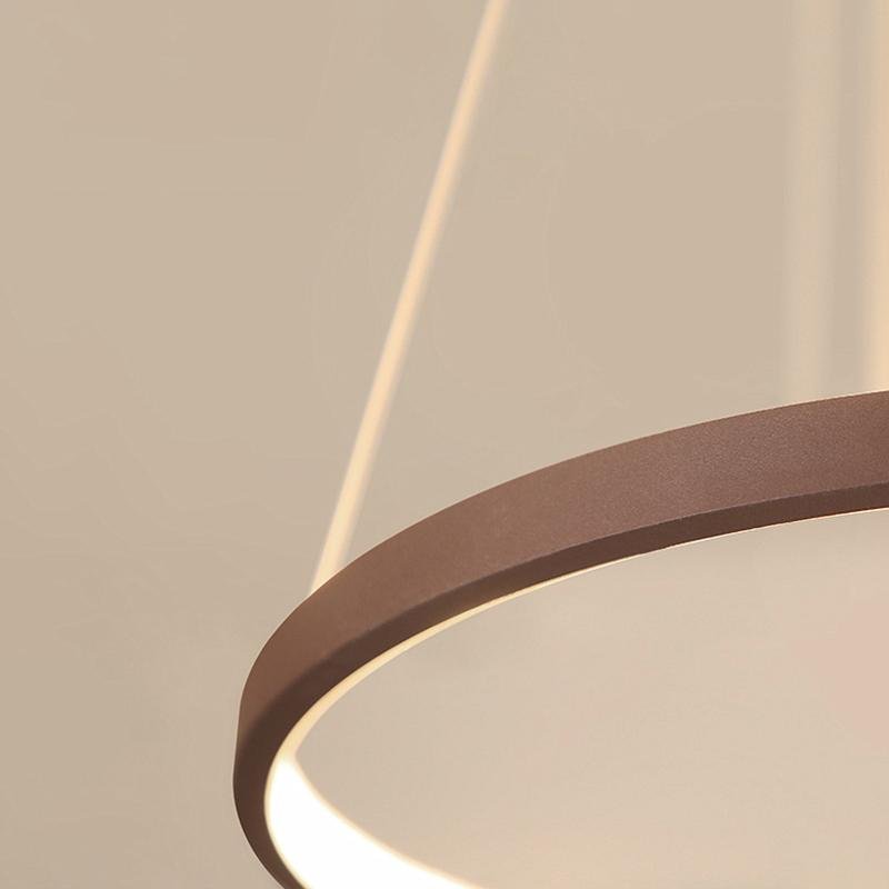 Circle Linear Chandelier, LED Ring Ceiling Light