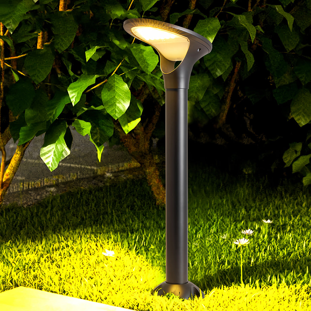 Solar Bollard Path Light, Die Cast Aluminum Garden Light, view 2