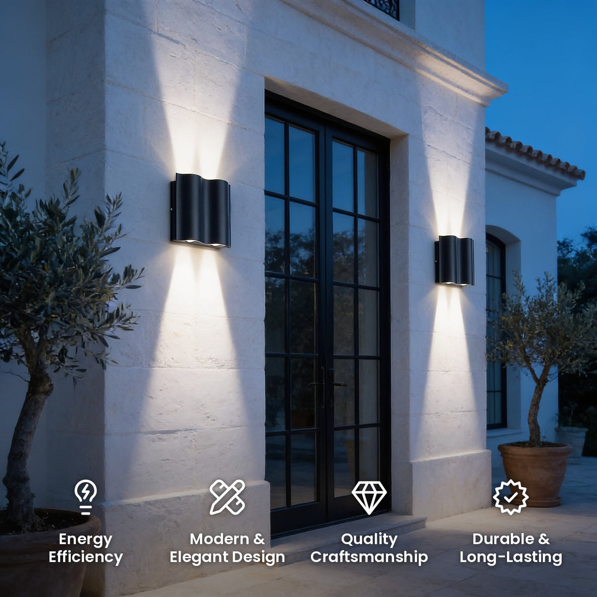 Wavy Beam Wall Light: energy efficiency, modern and elegant design, quality craftsmanship, durable and long-lasting