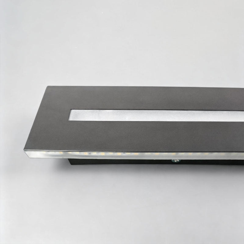 Slimline Linear Wall Sconce, Iron and Acrylic Bar Light