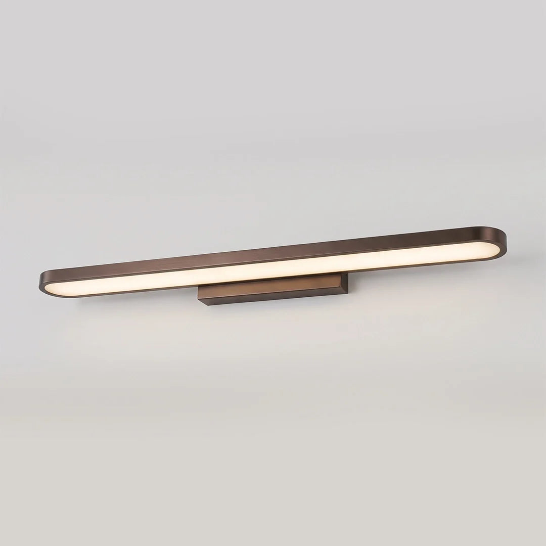 Continuous Loop Vanity Light, Aluminum Mirror Bar Light