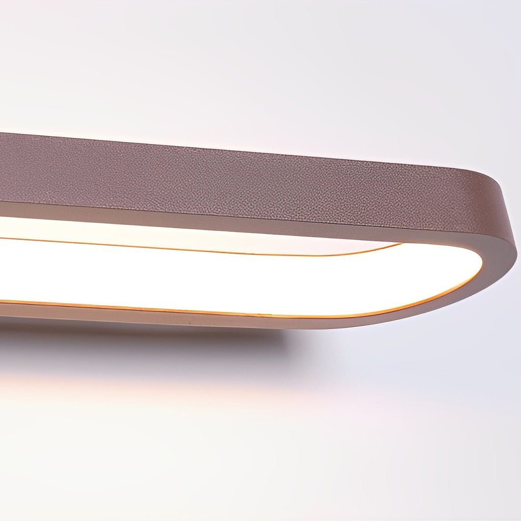 Continuous Loop Vanity Light, Aluminum Mirror Bar Light