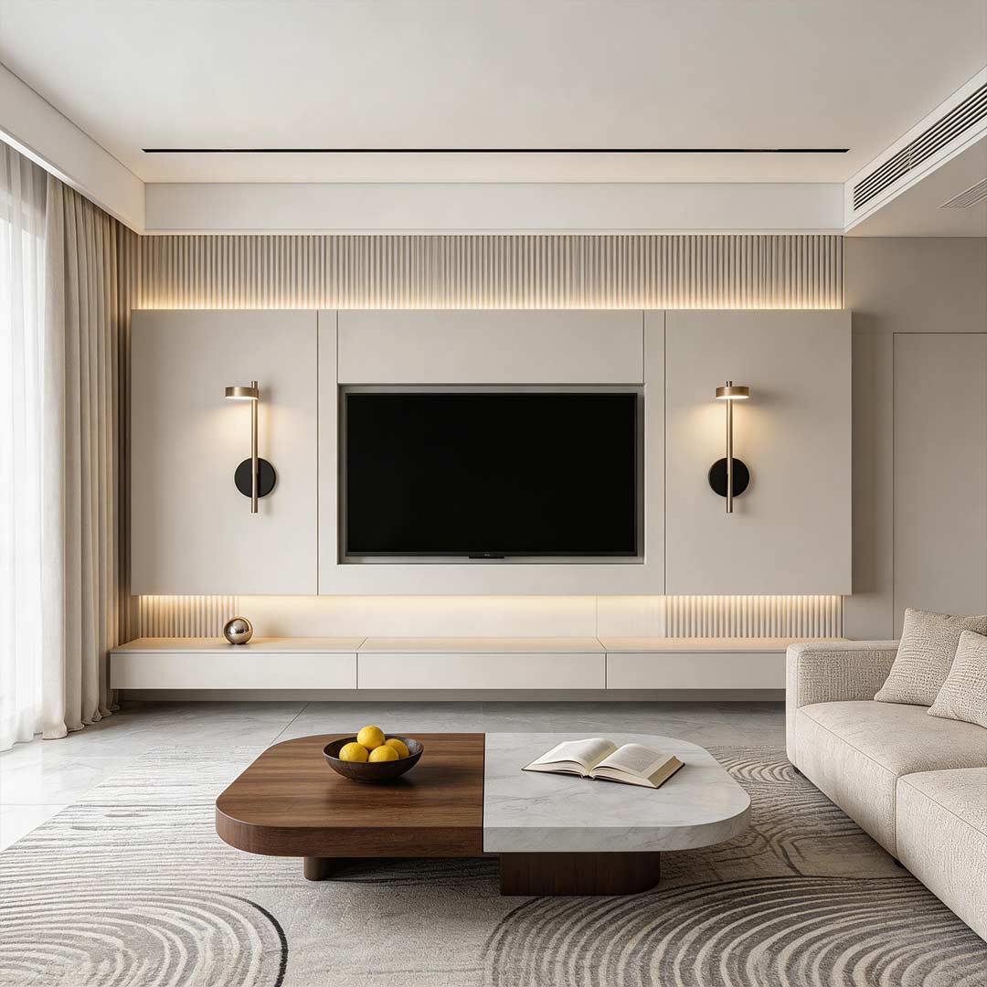 Pivoting Disc Wall Light, Black and Gold Aluminum Sconce