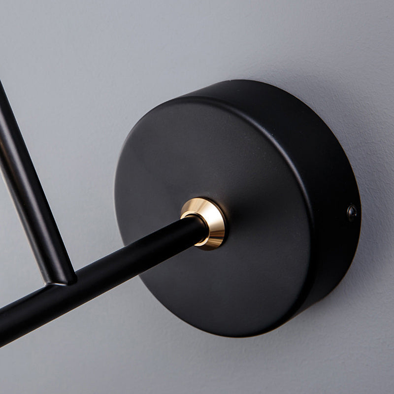 Perched Magpie Wall Light, Gold and Black LED Bird Sconce