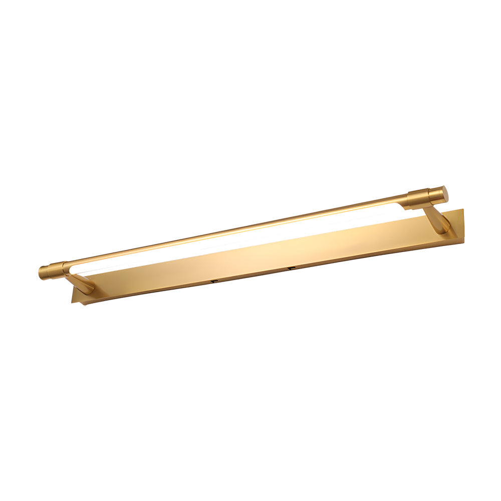 Slim Rotating Vanity Light, Black and Gold LED Bath Bar