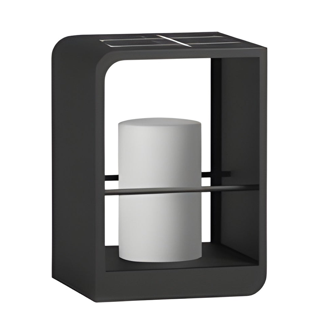 Rectangular Frame Lantern, Black Waterproof Outdoor Light