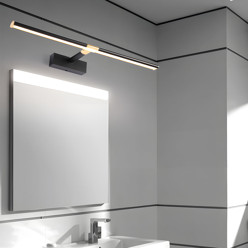 Extending Arm Vanity Light, Matte Aluminum LED Bath Bar