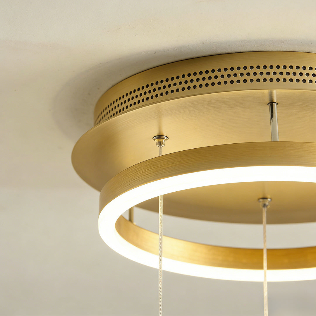 Glowing Butterfly Staircase Chandelier, Gold Iron and Acrylic Light 13