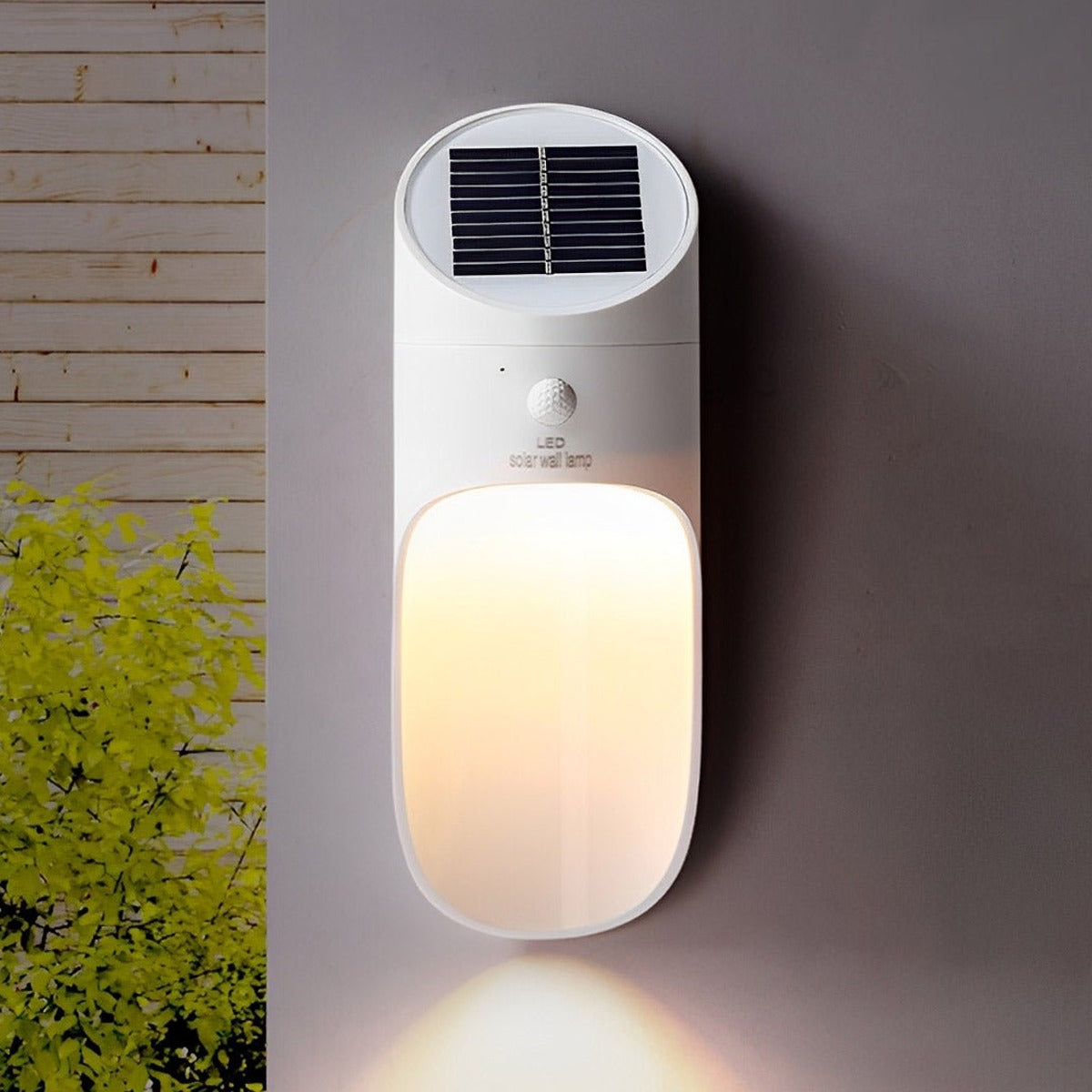 Capsule Solar Wall Light, ABS Motion Sensor Porch Sconce