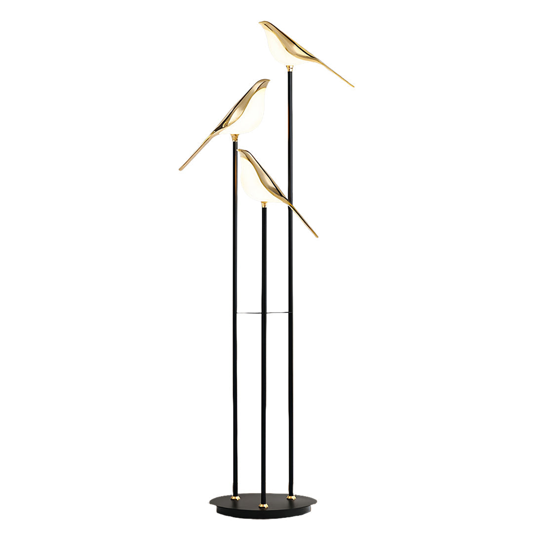 Bird Floor Lamp, Three Head Nordic Artistic Accent Light, view 9