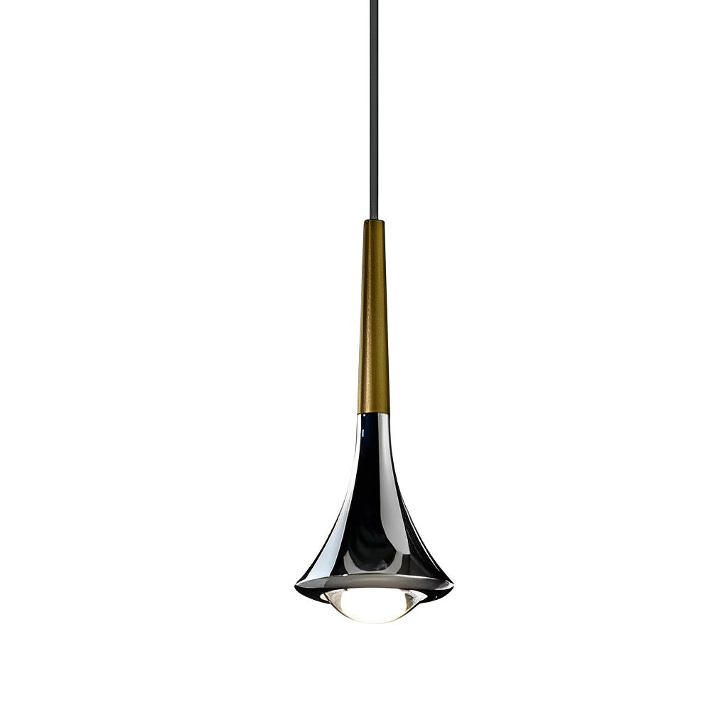 Teardrop Mini Pendant Light, Metal and Acrylic Kitchen Island Light 13