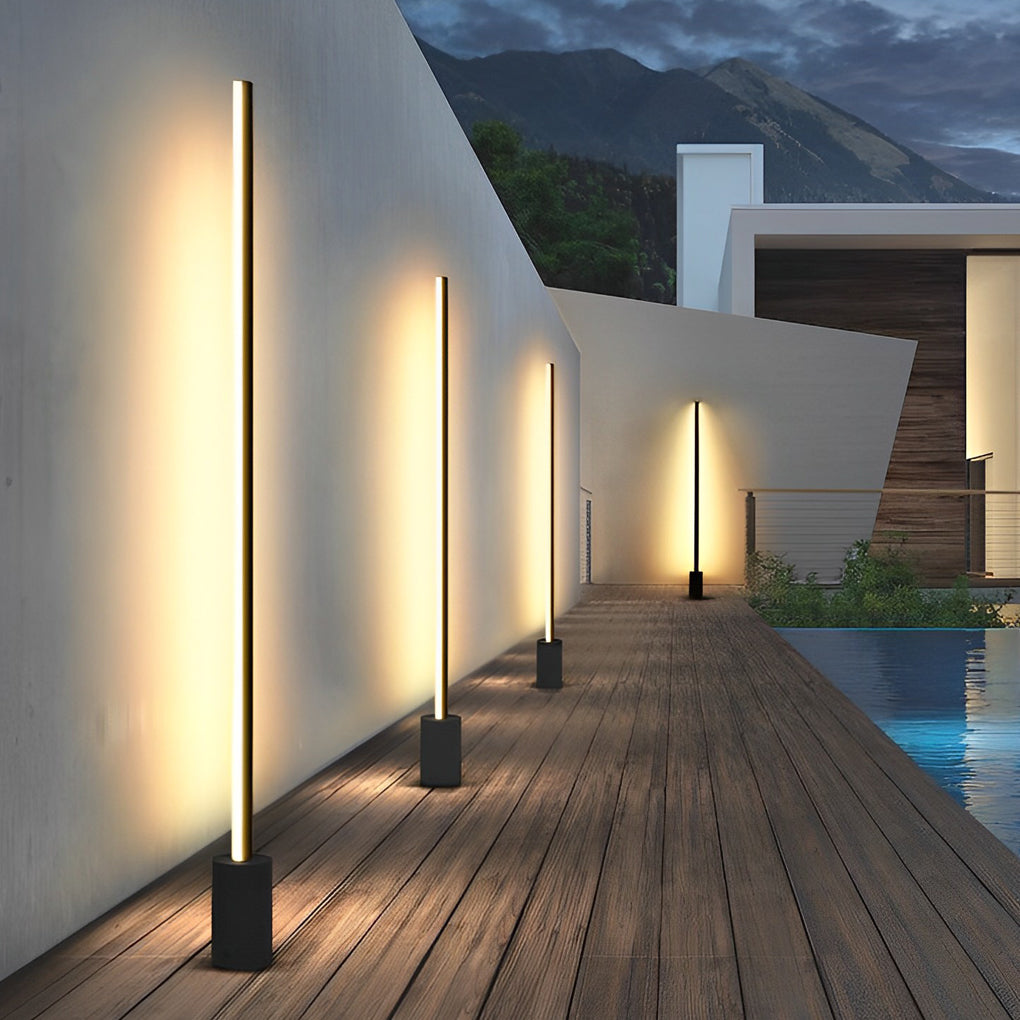 Slim Linear Light Bar Garden Lamp, Stainless Steel Path Light 4