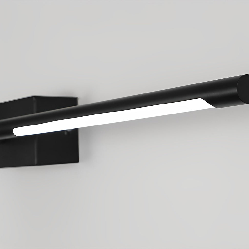 Slender Rod Vanity Light, Black and Gold LED Bath Bar