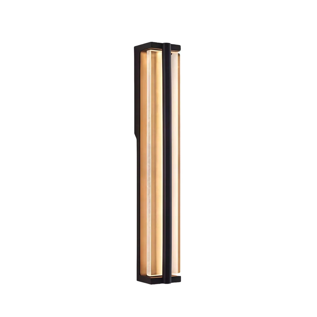 Bubble Crystal Wall Sconce, Black Stainless Steel Outdoor Light