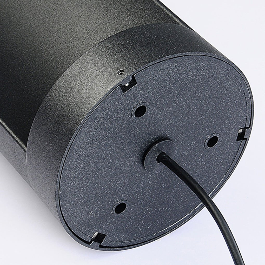 Cylinder Lawn Post Light, Solar or Hardwired Garden Fixture, view 12