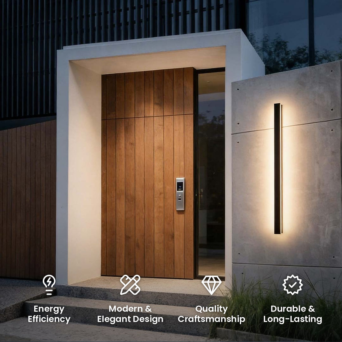 Extra Long Linear Wall Sconce: energy efficiency, modern and elegant design, quality craftsmanship, durable and long-lasting