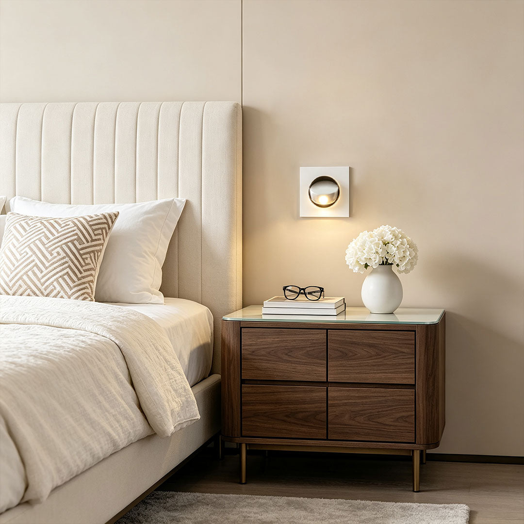 Flush Mount Adjustable Reading Wall Light
