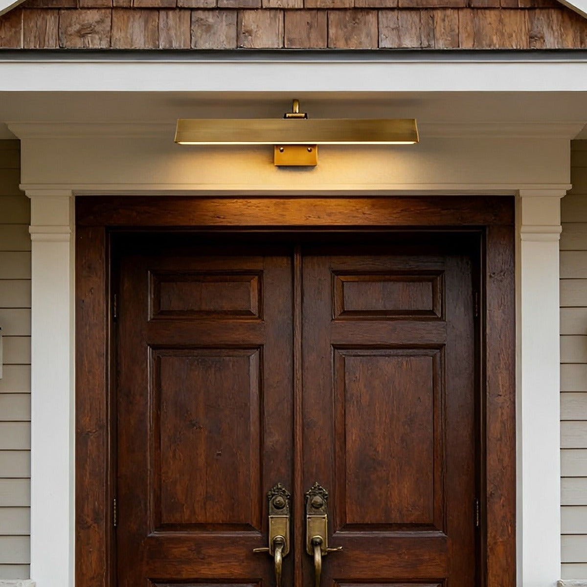 Gallery Bar Wall Light, Brass Finish Copper House Number Light 2