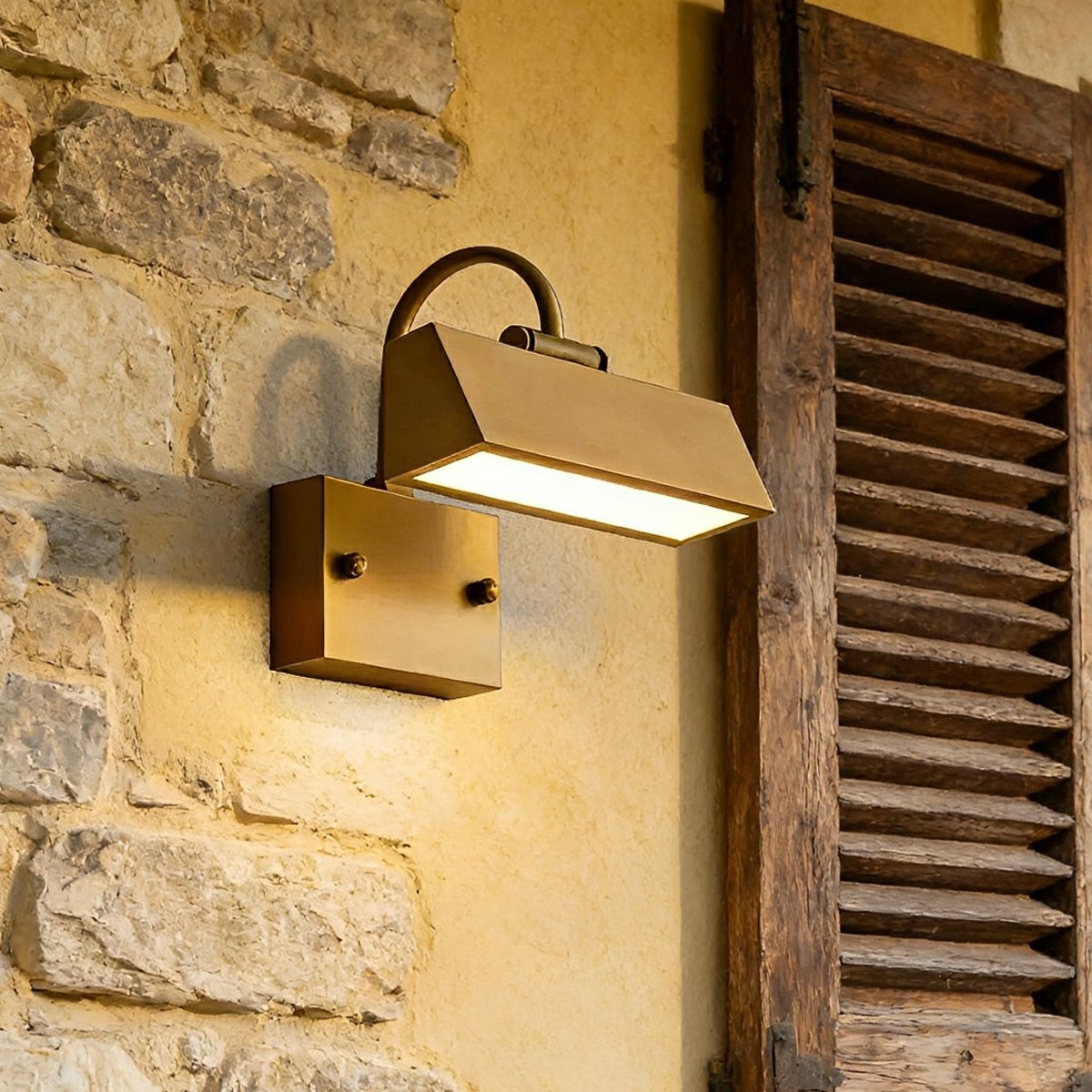 Gallery Bar Wall Light, Brass Finish Copper House Number Light 5